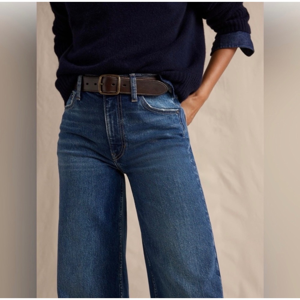 Banana Republic Icon Classic High Wide
Leg Jeans Medium Wash Size 26 - Picture 4 of 13